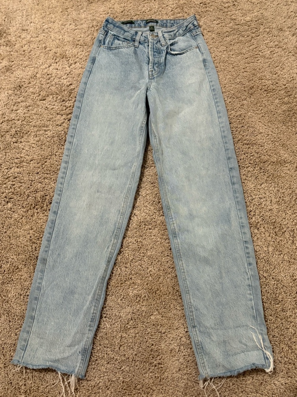 wild fable Light Blue High-Rise Straight Jeans